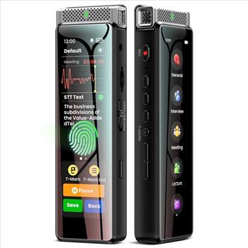 Innioasis R1 136GB Digital Voice Recorder Full Touchscreen Bluetooth Playback