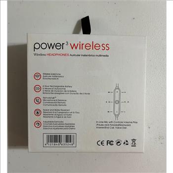 Power 3 wireless bluetooth in ear headphones