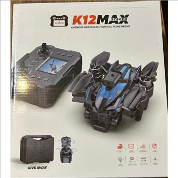 K12 MAX Mini Drone 720P Professional HD Three Camera Screen LCD 5G Brushless.