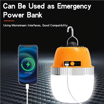 Ultra-bright Outdoor Lights for Camping Lantern, Built-in Battery USB Rechargeable, Can Charge Mobile Phones, LED Camping Lights Outdoor Camping BBQ Tents Hanging Lantern Emergency Power Bank, Outdoor Lights Electricoutdoor Lights for Patio