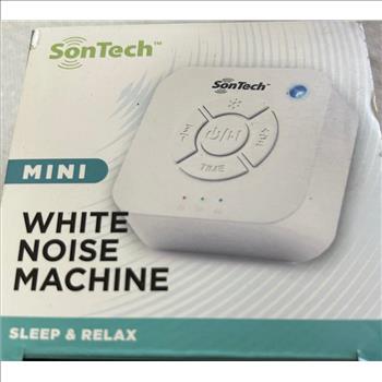 SonTech - White Noise Sound Machine - 10 Natural Soothing Sound Tracks Home, Office, Travel, Baby – Multiple Timer Settings - Battery or Adapter Charging Options