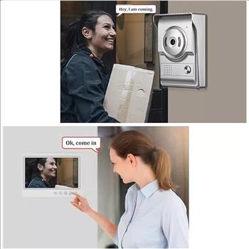 Video Intercom System,9inch Monitor for Video Doorbell Wired, Doorbell