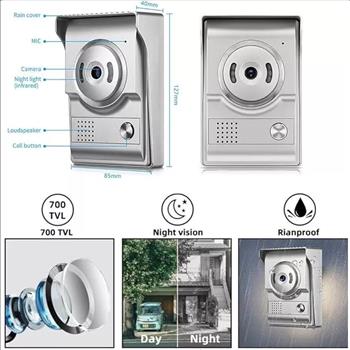 Video Intercom System,9inch Monitor for Video Doorbell Wired, Doorbell