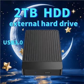 2TB-4TB High-Speed Portable External Hard Drive USB 3.0 - Tool-Free Installation, Pc/Laptop/Office Large Capacity Hard Drive, Exfat File System, Video/Music Expansion Backup (Black), Portable Storage Drive, Office Data Storage, Stylish Design