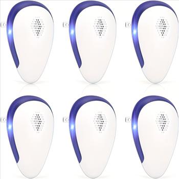 Ultrasonic Devices for Repelling Rodents, Designed for Indoor Use, Safe for Households, Non-Toxic, Effective Against Fleas, Insects, Mosquitoes, Mice, Spiders, Ants, And Cockroaches