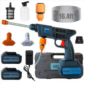 2026 New Portable High-Pressure Car Wash With 4500 PSI, Equipped With 2 Quick-Connect Nozzles, Inlet Hose, Suitable For Cars, Fences, Terraces, Home Cleaning