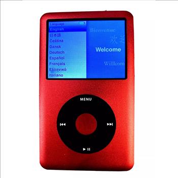 Apple iPod classic 7th Generation RED Black (256GB) Bundle with new accessories