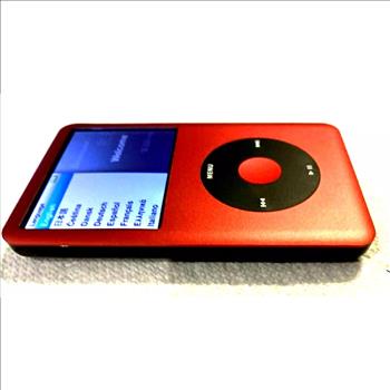 Apple iPod classic 7th Generation RED Black (256GB) Bundle with new accessories