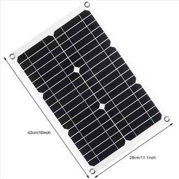 Portable 25W High-efficiency Solar Charger for Fast Charging Of Mobile Phones, Tablets, Laptops. Ideal for Camping, RV Travel And Power Outages.