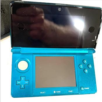 Nintendo 3DS Light Blue Console Stylus Case + Charger 128GB Card