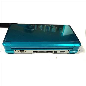 Nintendo 3DS Light Blue Console Stylus Case + Charger 128GB Card