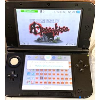 Nintendo 3DS LL Blue Console Region Free English System + Charger 128GB