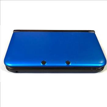 Nintendo 3DS LL Blue Console Region Free English System + Charger 128GB