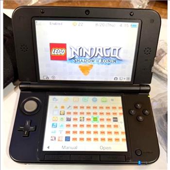 Nintendo 3DS LL Black Console Region Free English System + Charger 128GB