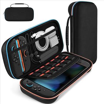 Carrying Case for Nintendo Switch 2 (2025), Travel Gaming Storage System, Fits Official AC Adapter, External M-Strap to Hold Pro Controller/Power Bank/Joy-Con Grip, Protects Analog Sticks