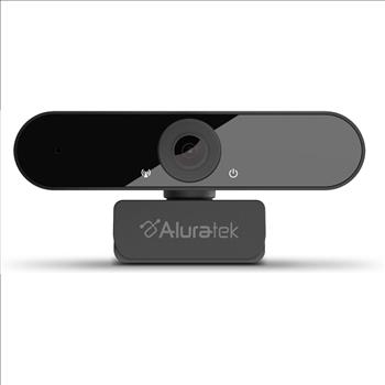 Aluratek HD 1080P Video Webcam (AWC03F) Full HD Webcam with Built-in Microphone, Autofocus, and Adjustable Clip Perfect for Streaming, Video Calls, and Online Meetings Video and Audio