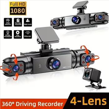 Dash Camera for Cars, Dash Cam Car, 360 Degree Dashcam FHD 1080P Front Left And Right with 3.16 Inch Display, G-Sensor, Night Vision, Parking Monitoring, Backup Assistant Optional 3lens Version