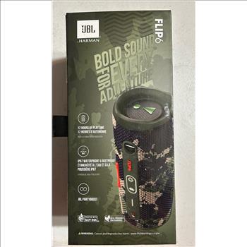 JBL Flip 6 Portable Waterproof Speaker - Camo NEW *FLIP6SQUAD