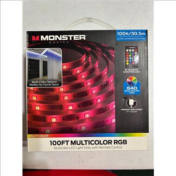 Monster Basics 100 Ft Multi Color RGB