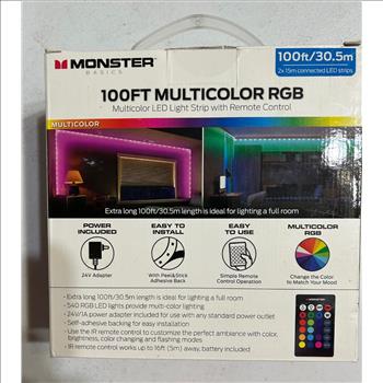 Monster Basics 100 Ft Multi Color RGB