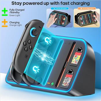 RGB Switch 2 (2025) Wall Mount Kit Charger for Switch 2/1/OLED RGB Charger Dock