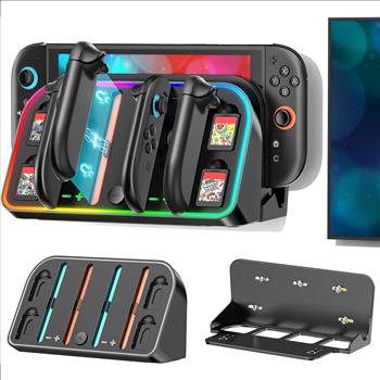 RGB Switch 2 (2025) Wall Mount Kit Charger for Switch 2/1/OLED RGB Charger Dock