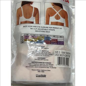 Ellen Tracy 2 Smooth Comfort Bras Size Small