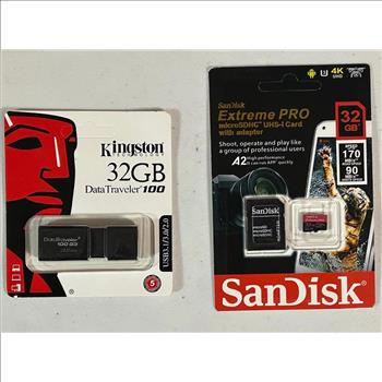 Kingston/Sandisk memory cards and data drive