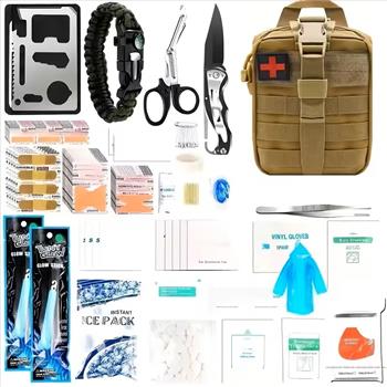 Outdoor Lighter, Compass. Multi-functional Outdoor Tool. Ideal Christmas Gift for Men, Fathers, Husbands Who Enjoy Camping And Outdoor Adventures, Suitable for Both Men And Women.survival Kit