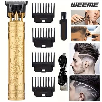  Professional Hair Clipper USB Charging Wireless Hair Clipper Men'S Hair Cutting Kit With Digital Display Easy To Trim Hair And Beard