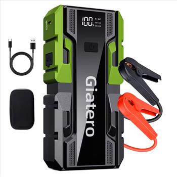 10000A Automotive Starter, 12V Starter Battery Pack (for Up To 3.7gal Gasoline And 3.17gal Diesel Engines), With 3-mode Flashlight And Jumper Cables, Suitable For Cars, Motorcycles, SUVs, Pickup Trucks