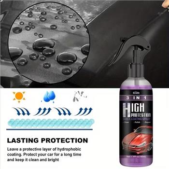 Nano Spray for High Protection Ceramic Coating, Car Wax Polishing Spray, Plastic Restorer, Quick Fine Scratch Fix