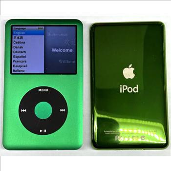 Apple IPOD CLASSIC 7th Generation 128GB MP3 Green/Green back - MINT Condition