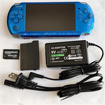 VIBRANT BLUE PSP 3000 System w/ Charger, Battery