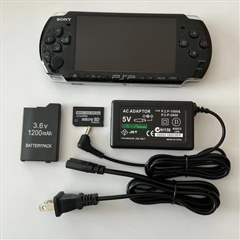 BLACK Sony PSP 3000 System w/ Charger, Battery, & 50 games Bundle