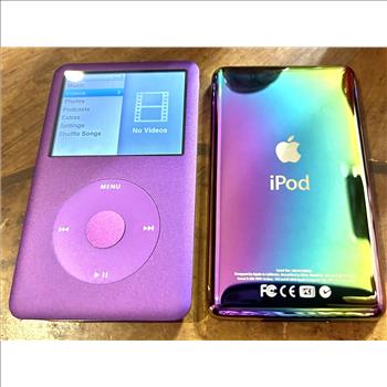 Apple iPod classic 7th Generation 160GB Purple Pink Rainbow Back