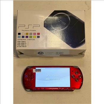 Sony PSP 3000 Portable Handheld Gaming Console - Red 128gb