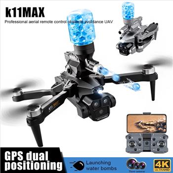K11 Max Drone with Water Bombs - Professional Aerial Photography Aircraft 8K Three Camera Obstacle Avoidance Foldable Quadcopter