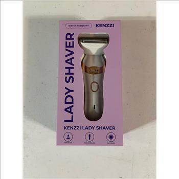 KENZZI Lady Shaver Rechargeable Electric Shaver for Women, Wet & Dry Use, Water-Resistant, Contouring Head