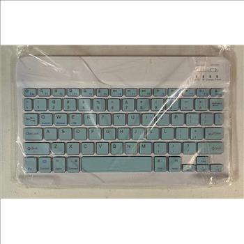 Wireless Bluetooth Keyboard - Hexagon Keycap Portable Ultra-Slim Rechargeable Compact Keyboards Compatible with Mac, iPhone, iPad