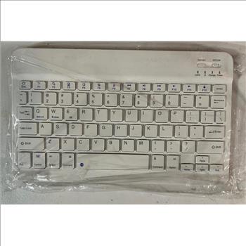 Wireless Bluetooth Keyboard - Hexagon Keycap Portable Ultra-Slim Rechargeable Compact Keyboards Compatible with Mac, iPhone, iPad