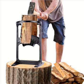Wood Splitting Machine, Portable Iron Wood Splitter, a Tool for Splitting Wood Suitable for Family Farms, a Wood Splitting Machine That Saves Manpower, a Wood Splitting Tool Used for Outdoor Camping at Home