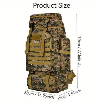 18.49gal Men's and Women's Hiking Backpack Travel Backpack Leisure Backpack Mountaineering Hiking Travel School Airport Daily Carrying