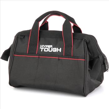 Hyper Tough TT50023Z 12-Inch Zipper Tool Bag with Carry Handles