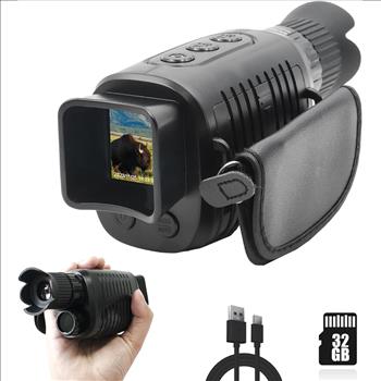 Night Vision Monocular, 1080p Infrared Monocular for 100% Darkness