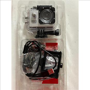 Sports Cam Full HD 1080p and ALL Accessories Silver