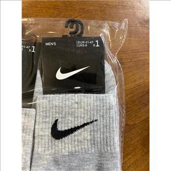 Nike Ankle Socks Gray 8-12 Size 10 Pack