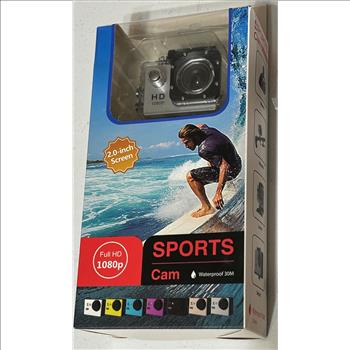 Sports Cam Full HD 1080p and ALL Accessories 