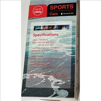 Sports Cam Full HD 1080p and ALL Accessories 