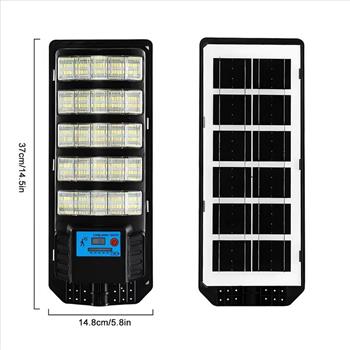 2 Pack Solar Street Light Outdoor 6500K Waterproof Motion Sensor LED Solar Powered Flood Light With Remote Control Dusk To Dawn Commercial Area Lighting For Outside Parking Lot, Solar Lights (Solar/ Outdoor/ Waterproof/ Lighting/ Patio/ Lawn/ Garden